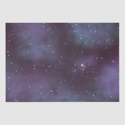 Mystical Dusty Violet Galaxy Tissuepapier (Voorkant)