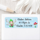 Mystical Elf Fairy Magical Mushroom Etiket (Insitu)