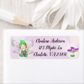 Mystical Elf Fairy Magical Mushroom Etiket (Insitu)