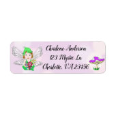 Mystical Elf Fairy Magical Mushroom Etiket (Voorkant)