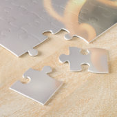 Mystical Emerald Goddess with Glowing Ember Eyes Legpuzzel (Zijkant)