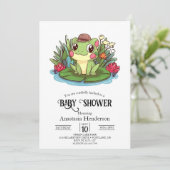 Mystical Enchanted Frog Baby shower Kaart (Staand voorkant)