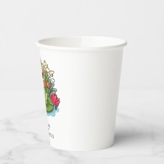 Mystical Enchanted Frog Baby shower Papieren Bekers (Links)