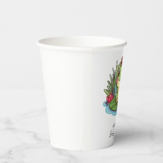 Mystical Enchanted Frog Baby shower Papieren Bekers (Rechts)