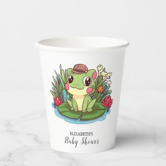 Mystical Enchanted Frog Baby shower Papieren Bekers (Voorkant)