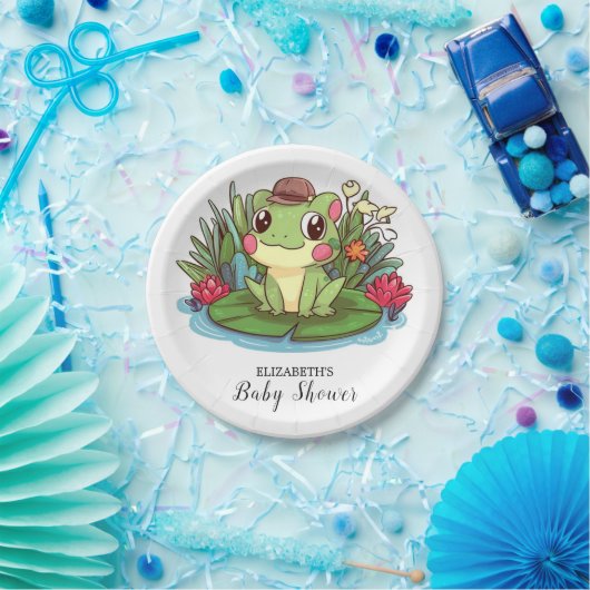 Mystical Enchanted Frog Baby shower Papieren Bordje (Feest)