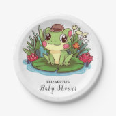 Mystical Enchanted Frog Baby shower Papieren Bordje (Voorkant)