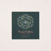 Mystical Eye Earring Ketting Jewels Display Card Vierkante Visitekaartjes (Achterkant)