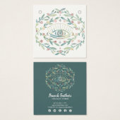 Mystical Eye Earring Ketting Jewels Display Card Vierkante Visitekaartjes (Voorkant /achterkant)