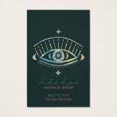Mystical Eye Earring Ketting Jewels Display Card Visitekaartje (Achterkant)