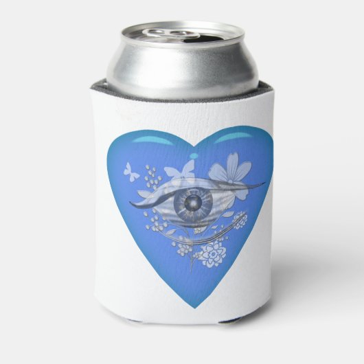 Mystical Eye Floral Heart Blikjeskoeler (Blikje Achterkant)