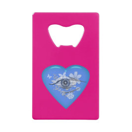 Mystical Eye Floral Heart Creditkaart Flessenopener
