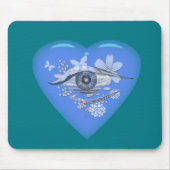 Mystical Eye Floral Heart Muismat (Voorkant)