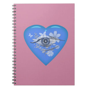 Mystical Eye Floral Heart Notitieboek