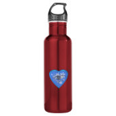 Mystical Eye Floral Heart Waterfles (Voorkant)