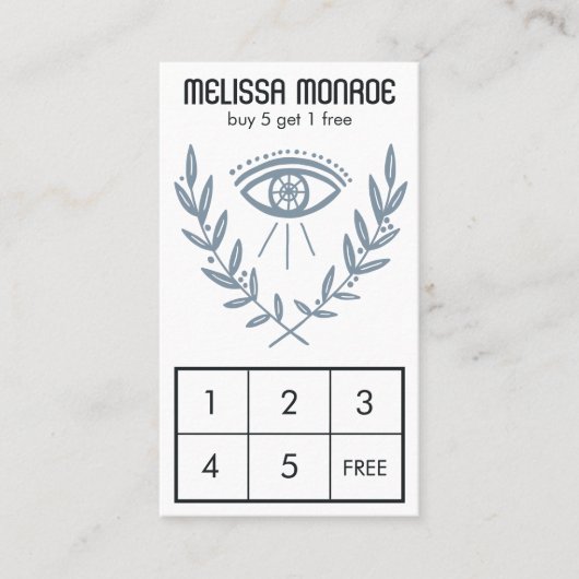 Mystical Eye Kruidenbacteriën Magical Boho Klantenkaartje (Voorkant)