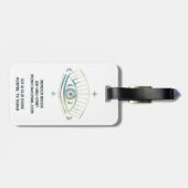 Mystical Eye Magical Boho Colorful CUSTOM Bagagelabel (Achterkant horizontaal)