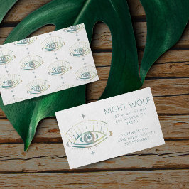 Mystical Eye Magical Boho Colorful Pastel Rainbow Visitekaartje