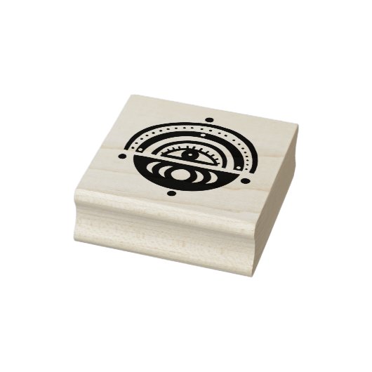 Mystical Eye Magical Elegant Geometric Boho Rubberstempel (Stempel)