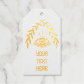 Mystical Eye Magical Elegant Vines Boho Cadeaulabels (Voorkant)