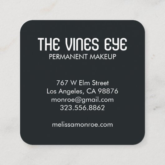 Mystical Eye Moons Rainbow Magical Boho Vierkante Visitekaartje (Achterkant)