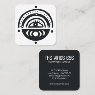 Mystical Eye Moons Rainbow Magical Boho Vierkante Visitekaartje