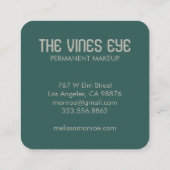 Mystical Eye Moons Rainbow Magical Boho Vierkante Visitekaartje (Achterkant)