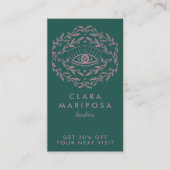Mystical Eye Roos Vines Boho Beauty geïllustreerd Kortingskaartje (Voorkant)