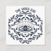 Mystical Eye Roses Vines Boho Custom Hang Tag Vierkante Visitekaartje (Voorkant)