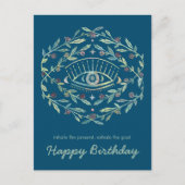 Mystical Eye Rozen Inspirerend Gefeliciteerd Verja Briefkaart (Voorkant)