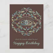 Mystical Eye Rozen Inspirerend Happy Birthday Briefkaart (Voorkant)