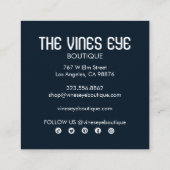 Mystical Eye Rozen Tines Magical Boho Chic Vierkante Visitekaartje (Achterkant)