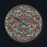 Mystical Eye Rozen Tines Magical Boho Colorful Ronde Klok<br><div class="desc">Deze hand maakte patroon een geweldige ontwerp voor je huis. Bekijk mijn winkel voor meer of laat me weten of je iets op maat wilt.</div>