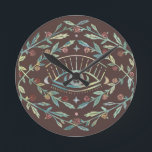 Mystical Eye Rozen Tines Magical Boho Colorful Ronde Klok<br><div class="desc">Deze hand maakte patroon een geweldige ontwerp voor je huis. Bekijk mijn winkel voor meer of laat me weten of je iets op maat wilt.</div>