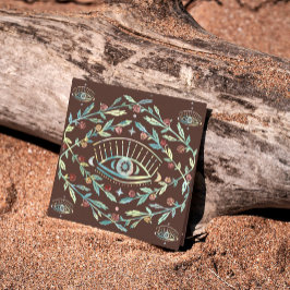 Mystical Eye Rozen Tines Magical Boho Colorful Vierkante Visitekaartje