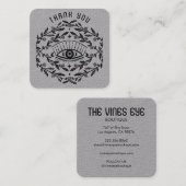 Mystical Eye Rozen Vines Magical Boho Dank u Vierkante Visitekaartje (Voorkant / Achterkant)