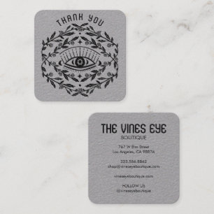 Mystical Eye Rozen Vines Magical Boho Dank u Vierkante Visitekaartje