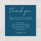 Mystical Eye Rozen Vines Magical Boho DANK U Vierkante Visitekaartje (Achterkant)