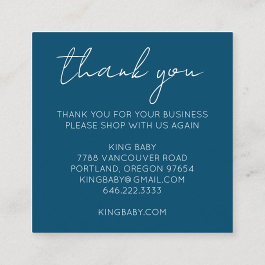 Mystical Eye Rozen Vines Magical Boho DANK U Vierkante Visitekaartje (Achterkant)