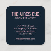 Mystical Eye Rozen Vines Magical Boho Vierkante Visitekaartje (Achterkant)