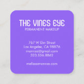 Mystical Eye Rozen Vines Magical Boho Vierkante Visitekaartje (Achterkant)