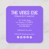 Mystical Eye Rozen Vines Magical Boho Vierkante Visitekaartje (Achterkant)