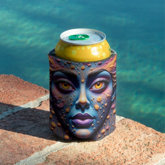 Mystical Face Art Can Cooler (Insitu Zwembad)