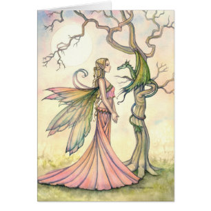 Mystical Fairy and Dragon Fantasy Art