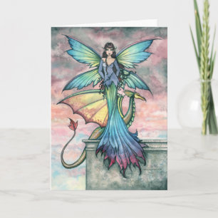 Mystical Fairy Dragon Kaart Notecard
