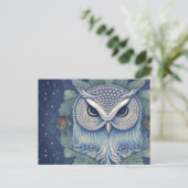 Mystical Fantasy Forest Owl Briefkaart (Staand voorkant)