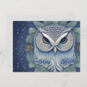 Mystical Fantasy Forest Owl Briefkaart (Voorkant / Achterkant)