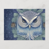 Mystical Fantasy Forest Owl Briefkaart (Voorkant)