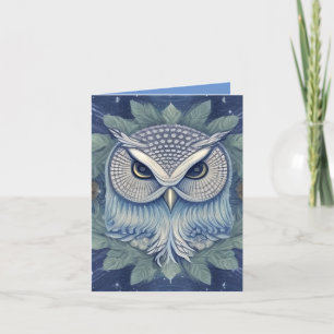 Mystical Fantasy Forest Owl Kaart