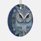 Mystical Fantasy Forest Owl Keramisch Ornament (Rechts)